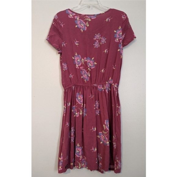 Matilda Jane Tie Neck Elastic Waist Tunic Dress M - Picture 2 of 4